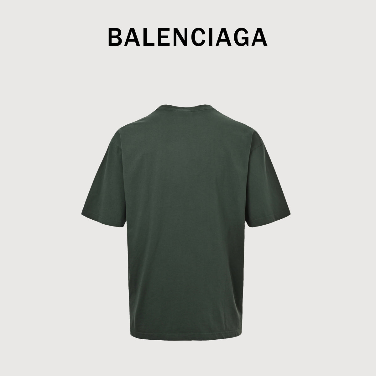 Balenciaga BLCG BB Icon Print Washed Short Sleeve T-Shirt – Dark Green NP2400108