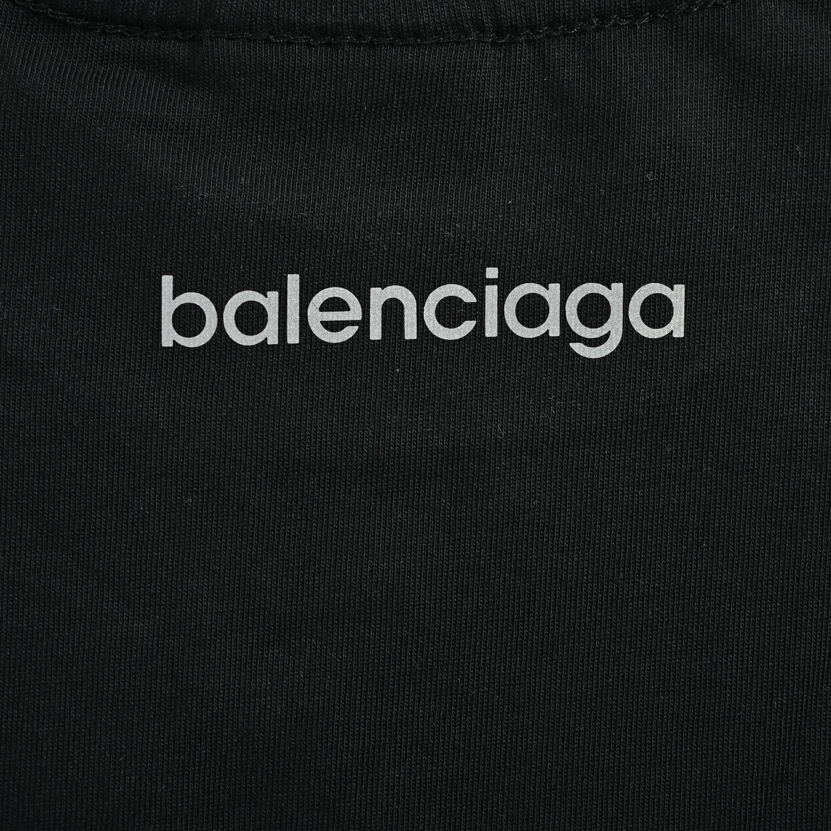 Balenciaga Reflective Ring Small Logo Short Sleeve T-Shirt YS2800612