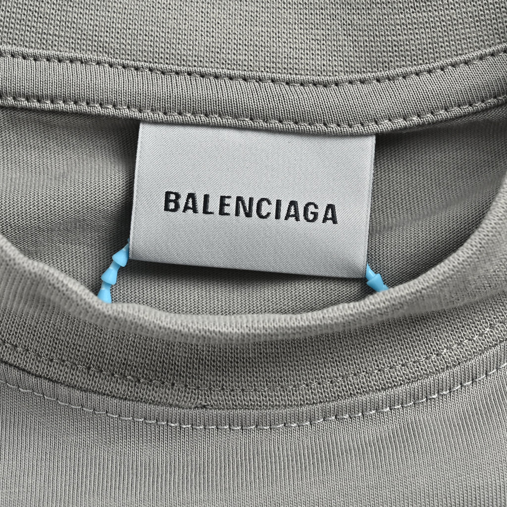 Balenciaga 26SS Palm Wave Surf Print Short Sleeve T-Shirt – Grey HH3200519
