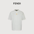 Fendi Minimal FF 3D Embroidered Short Sleeve T-Shirt – White MV2200714