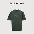 Balenciaga BLCG BB Icon Print Washed Short Sleeve T-Shirt – Dark Green NP2400108