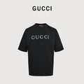 Gucci Classic Embroidered Logo Short Sleeve T-Shirt – Black  TS2600421