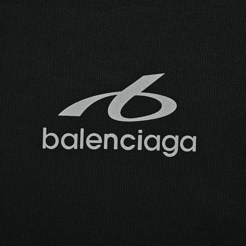 Balenciaga Reflective Ring Small Logo Short Sleeve T-Shirt YS2800612