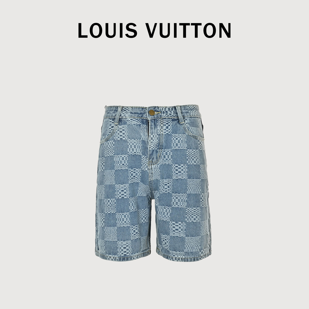 Louis Vuitton Checkerboard Denim Shorts 2026 DK3200722