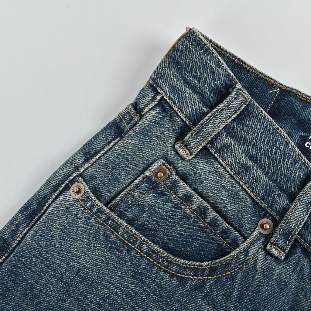 Celine Washed Micro-Flare Jeans – Vintage Blue  DK5601115