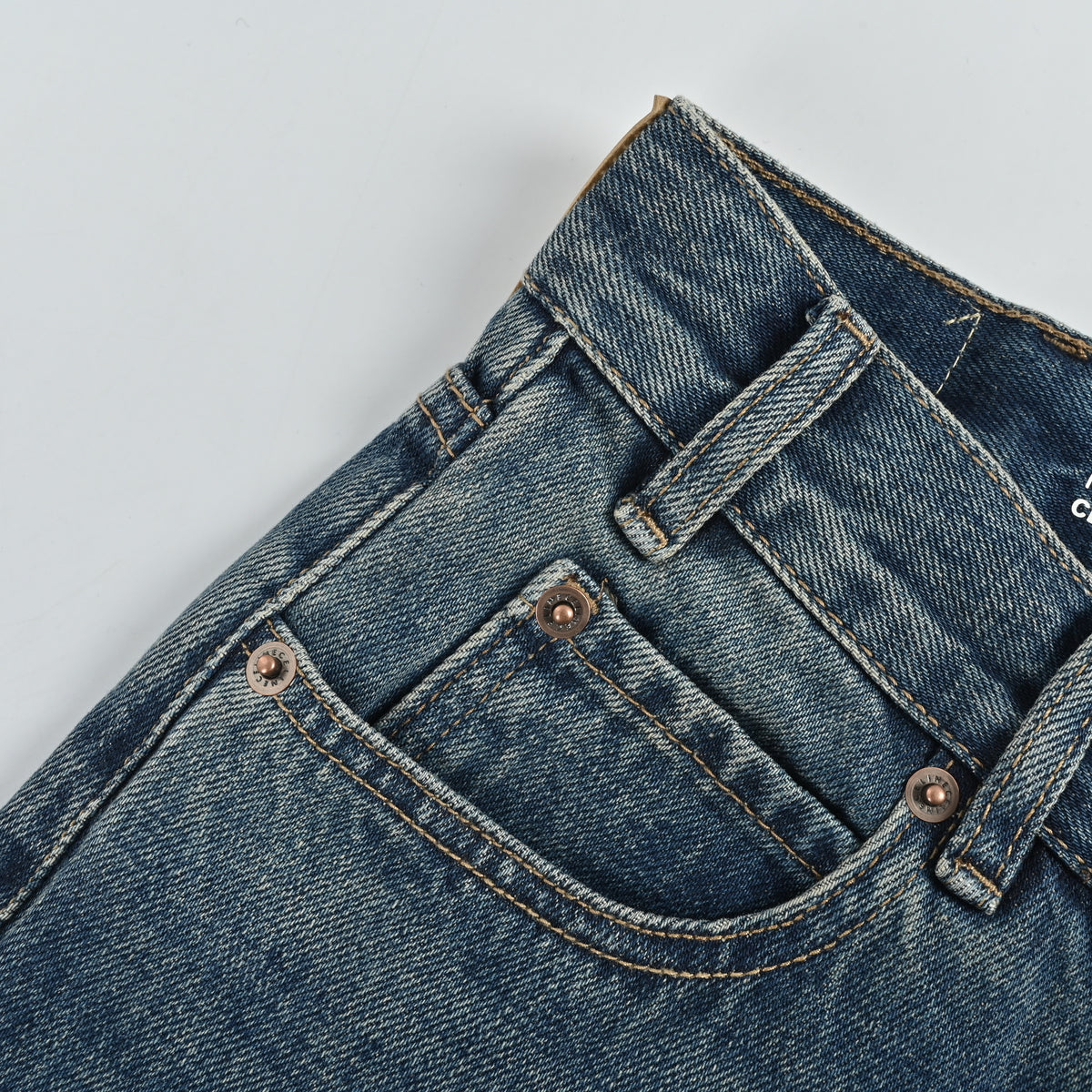Celine Washed Micro-Flare Jeans – Vintage Blue  DK5601115