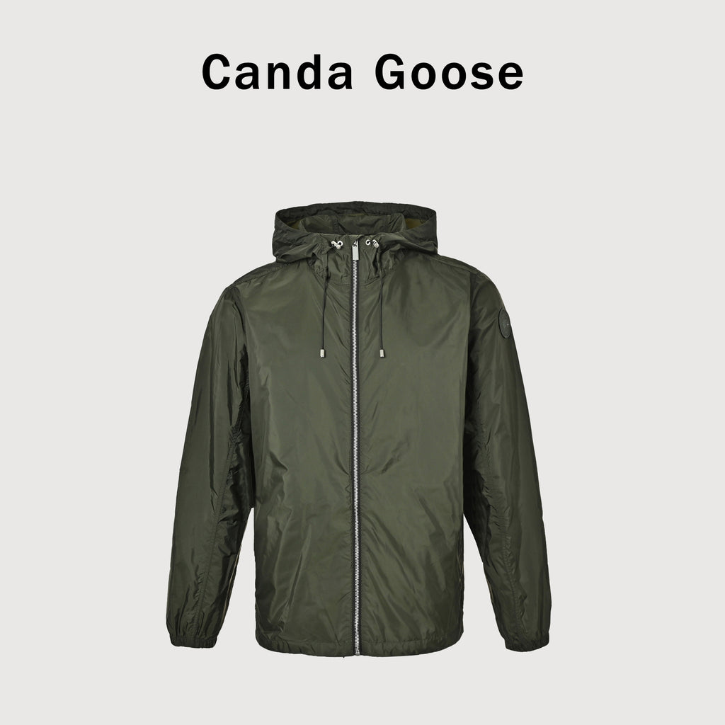 Canada Goose CG Black Label Hooded Windproof Shell Jacket – Army Green  NP6400504-ARG