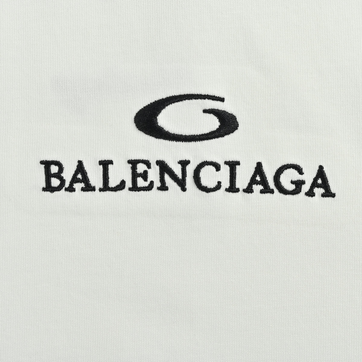 Balenciaga 26SS Back Wheat Crest Embroidered Short Sleeve T-Shirt XBK3000308