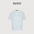 Gucci 26SS Wheat Laurel Crest Badge Print Short Sleeve T-Shirt – white DK2400808-ICE