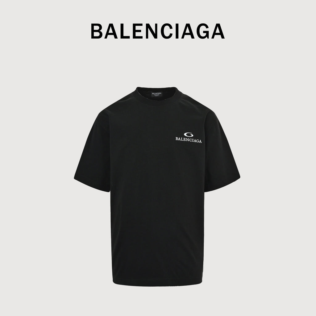 Balenciaga BCLG Pink Letter Embroidered Short Sleeve T-Shirt NP2400108-PNK（副本）