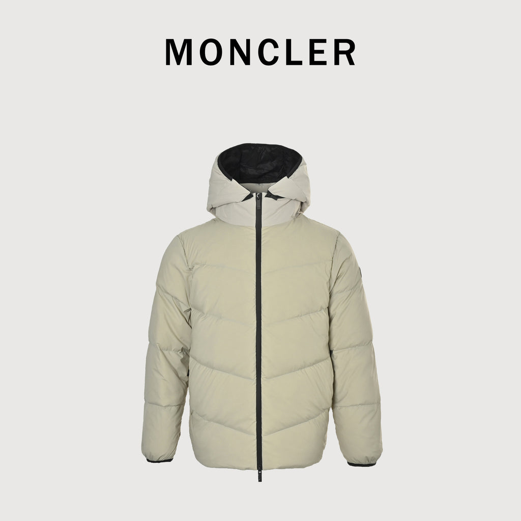 Moncler FW25 Forez Hooded Short Down Jacket — CreamK20911A00156597YD216