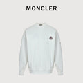 Moncler 26SS Classic Embroidered Double-Logo Crewneck Sweatshirt — White SG4400926