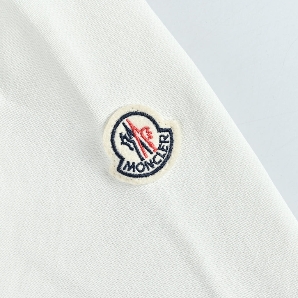Moncler 26SS Classic Embroidered Double-Logo Crewneck Sweatshirt — White SG4400926