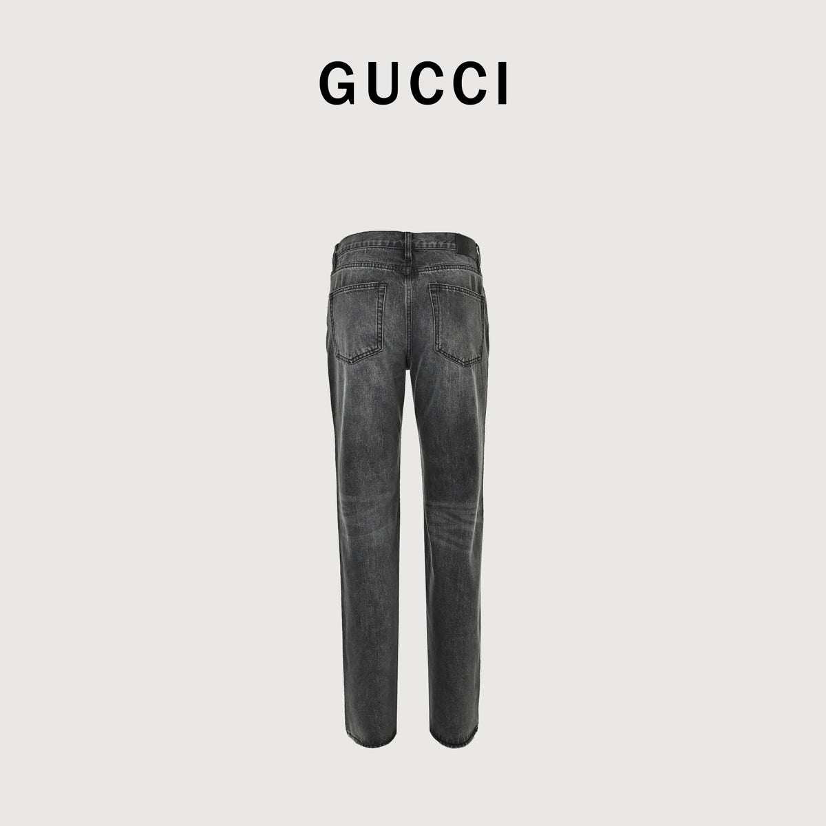 Gucci GUC Nano Lock-Clasp Denim Jeans – Washed Grey   NP6400412