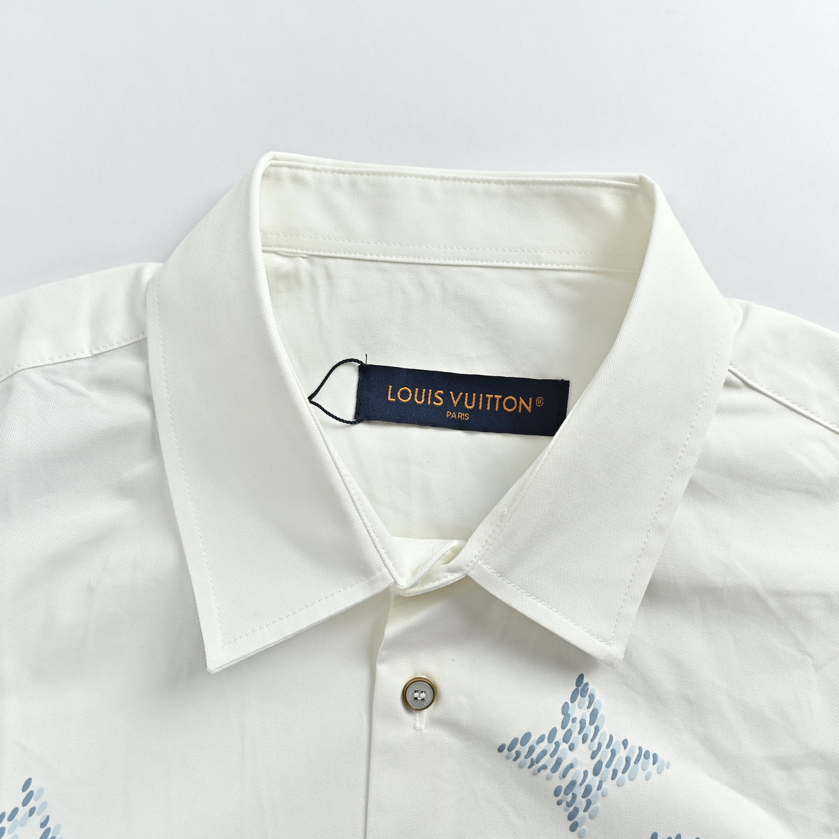Louis Vuitton LV 26SS Tonal Monogram Rhinestone Relaxed Long-Sleeve Shirt 2026  SG5800819
