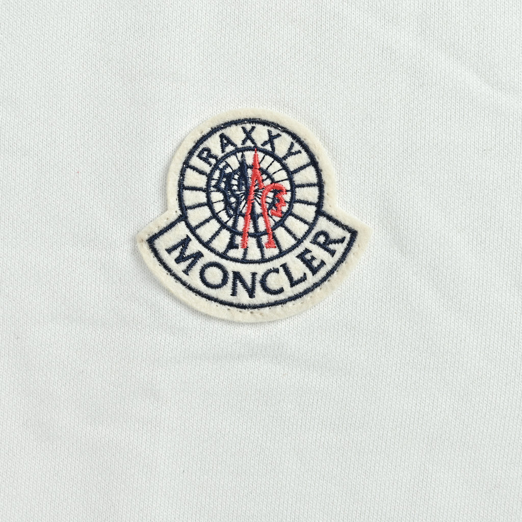 Moncler 26SS Classic Embroidered Double-Logo Crewneck Sweatshirt — White SG4400926