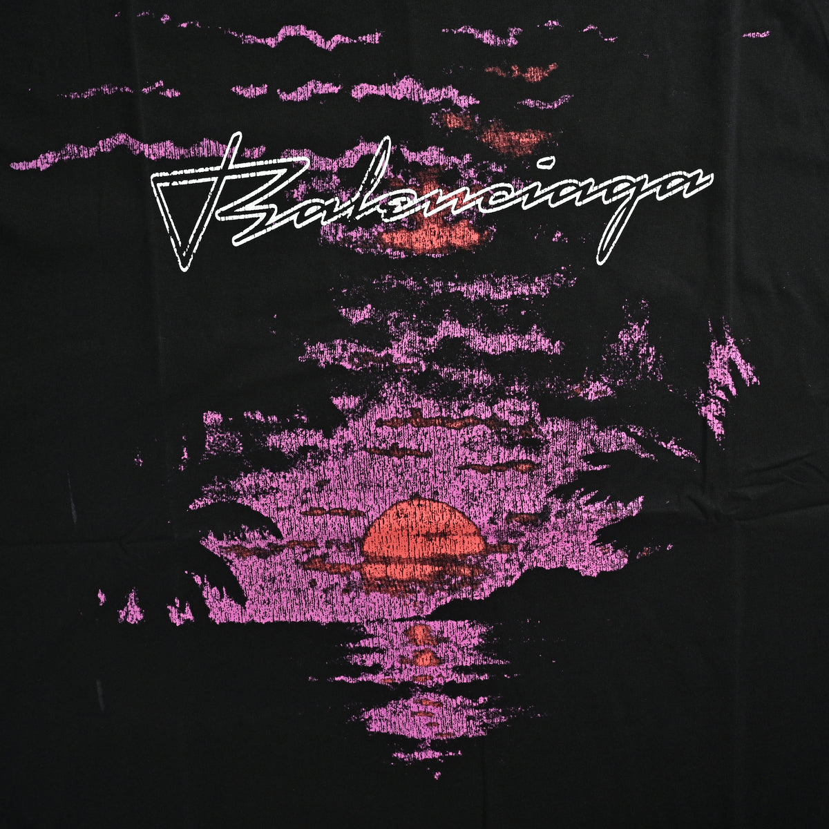Balenciaga BLCG Hawaii Pink Sunset Print Short Sleeve T-Shirt  NP3000612