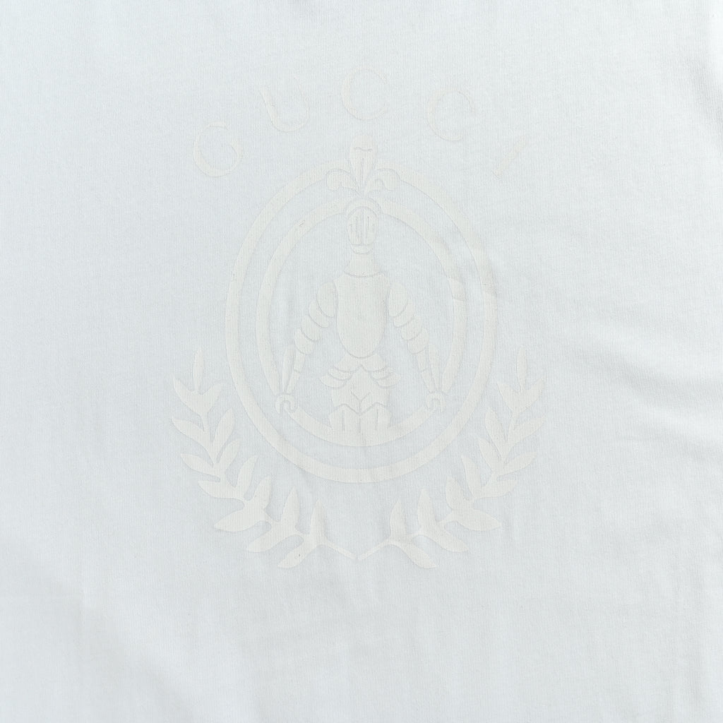 Gucci 26SS Wheat Laurel Crest Badge Print Short Sleeve T-Shirt – white DK2400808-ICE