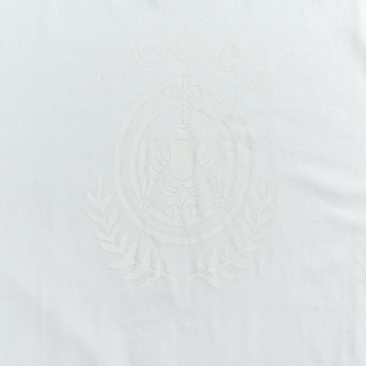 Gucci 26SS Wheat Laurel Crest Badge Print Short Sleeve T-Shirt – white DK2400808-ICE