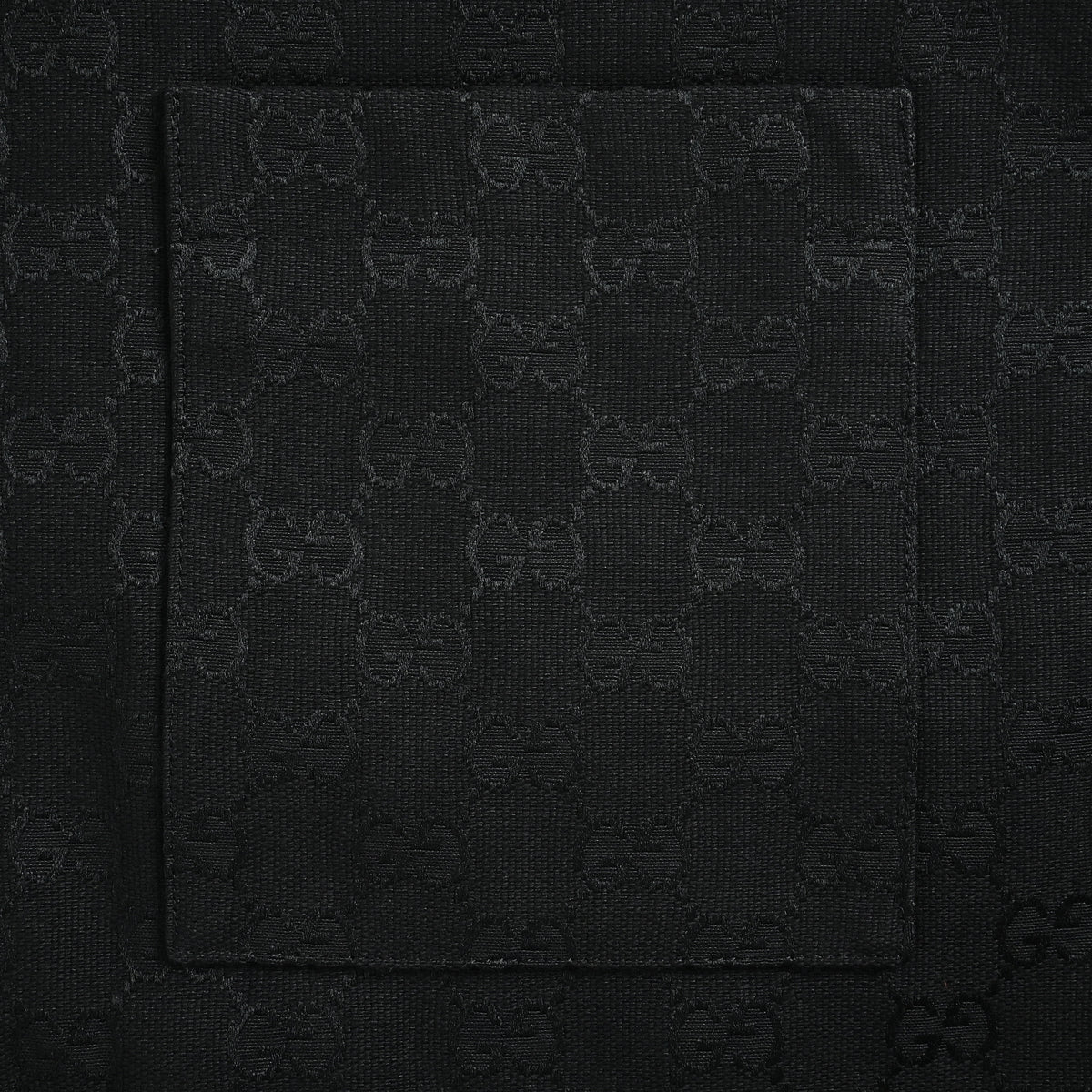 Gucci FW24 GG All-Over Jacquard Shirt-Collar Jacket — Black 787295-ZARAH-1000