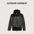 COMFYOUTDOOR GARMENTAR SHELLCOEXIST Full Seam-Sealed Waterproof Shell Jacket – Charcoal / Black BF8400409