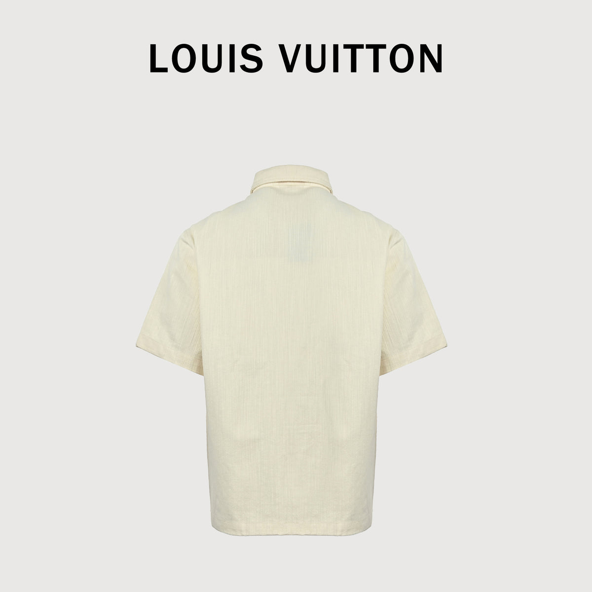 Louis Vuitton LV Leather-Trim Linen-Cotton Slub Short-Sleeve Shirt 2026  NP4000612