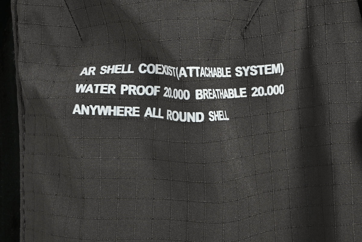 COMFYOUTDOOR GARMENTAR SHELLCOEXIST Full Seam-Sealed Waterproof Shell Jacket – Charcoal / Black BF8400409
