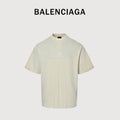 Balenciaga BLCG Chest BB Embroidered Short Sleeve T-Shirt – Cream NP2400602-CRM