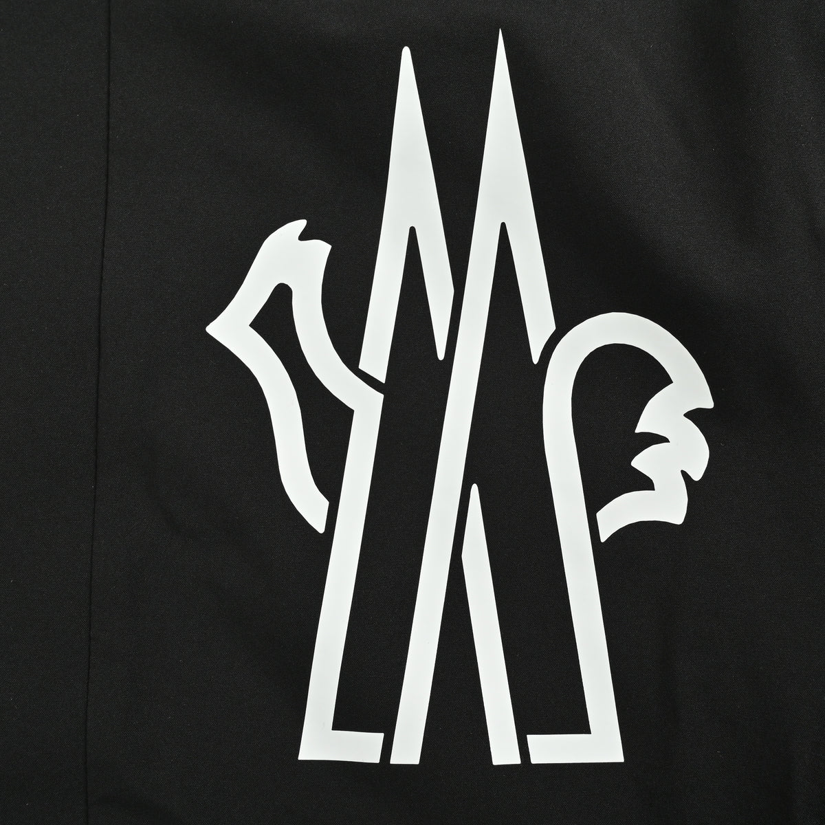 Moncler Grenoble Coordinates Letter-Print Hooded Ski Jacket — Black  1A00027549SU999