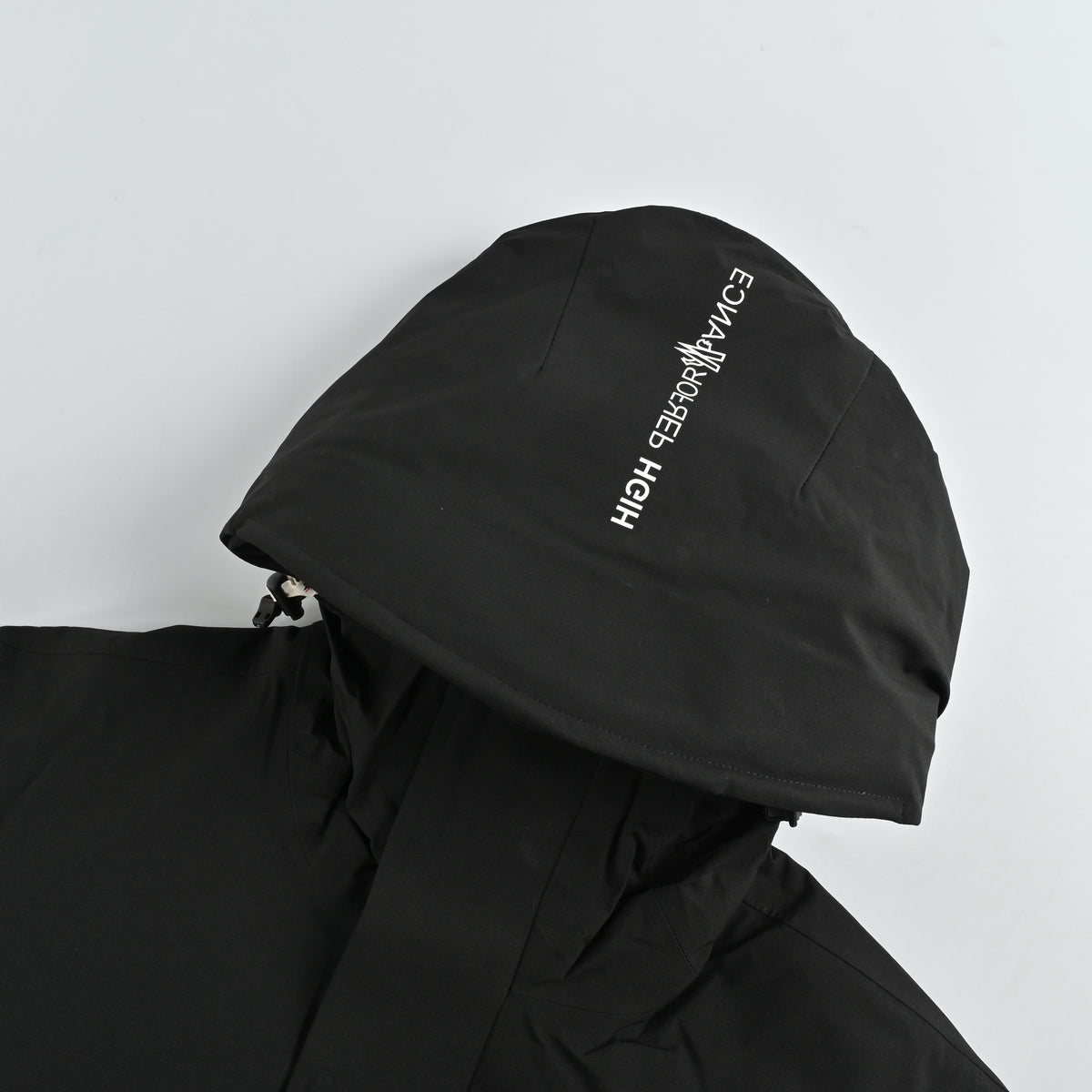 Moncler Grenoble Coordinates Letter-Print Hooded Ski Jacket — Black  1A00027549SU999