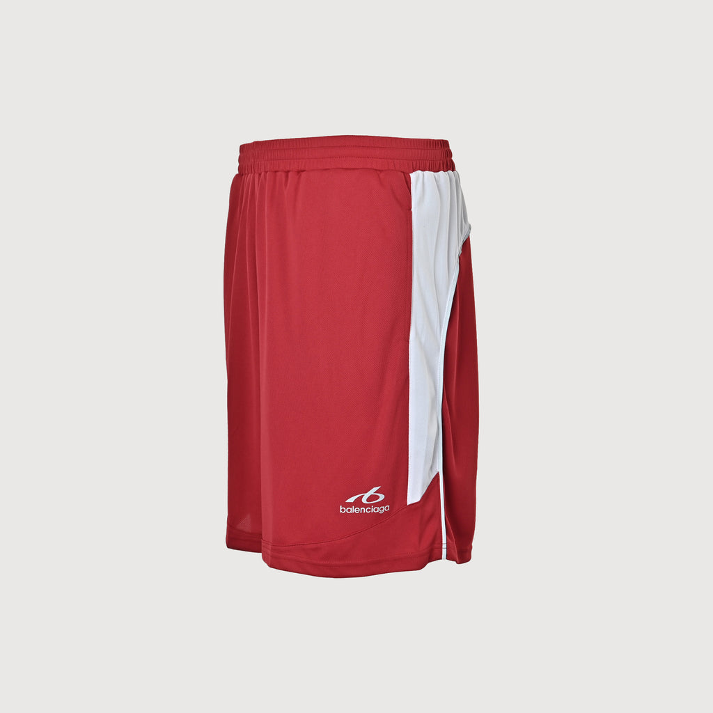 Balenciaga Wheat BB Crest Football Shorts – Red YS3200716-RED