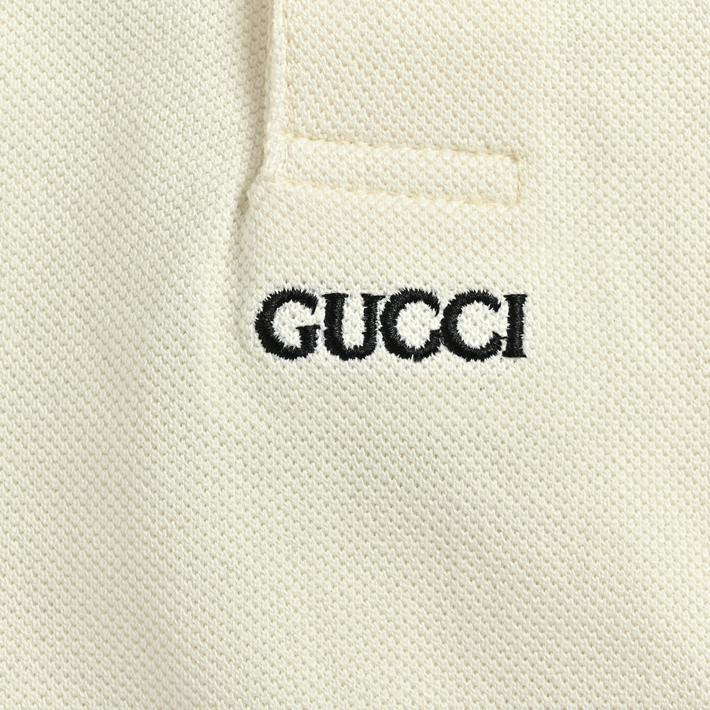 Gucci Minimal Letter Short Sleeve Polo Shirt XM2800513