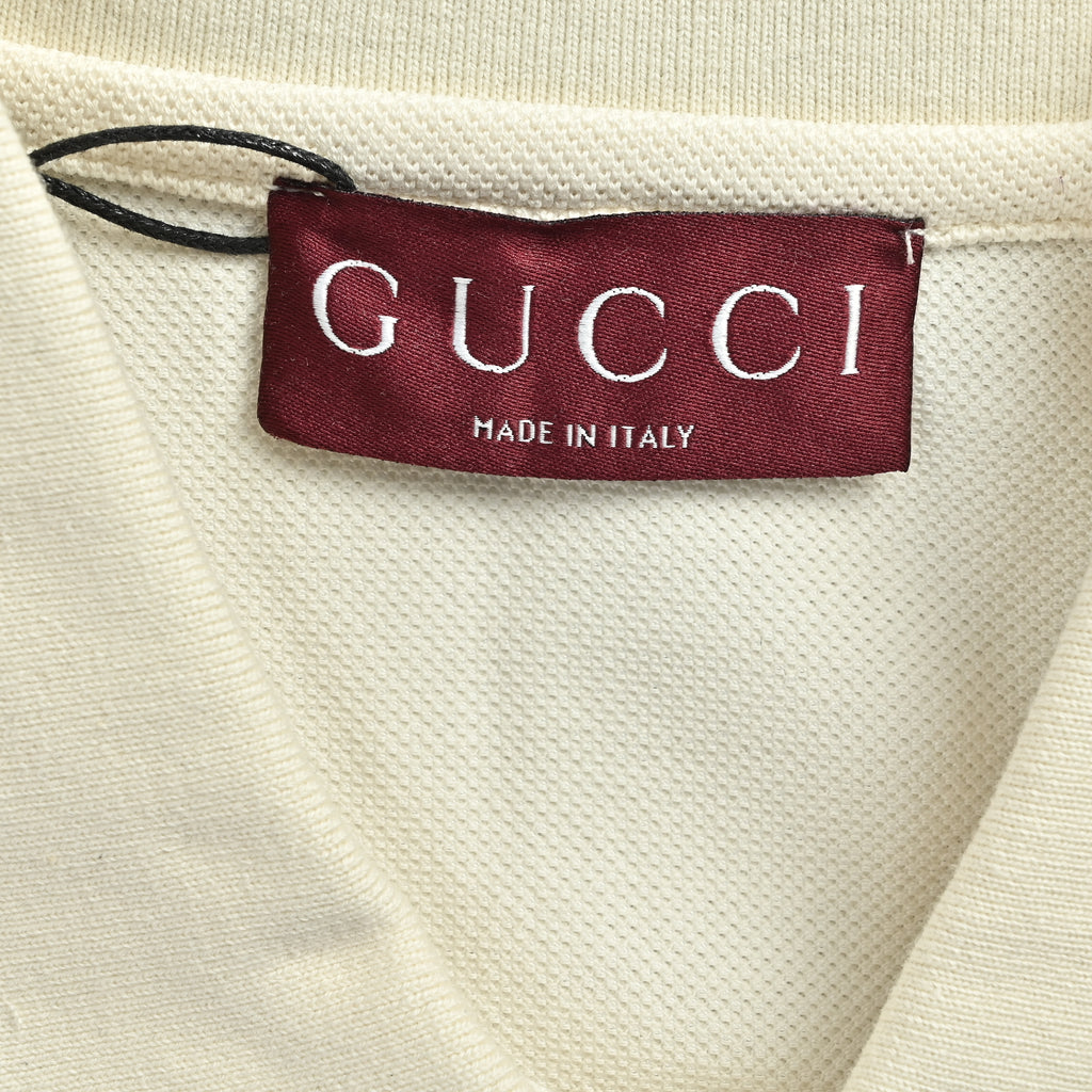 Gucci Minimal Letter Short Sleeve Polo Shirt XM2800513