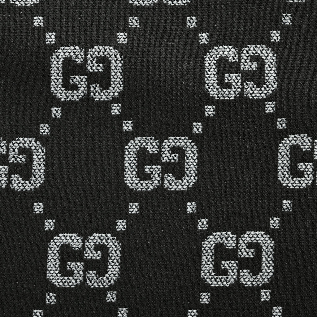 Gucci Classic GG Monogram All-Over Print Polo Shirt – Black SG4400410