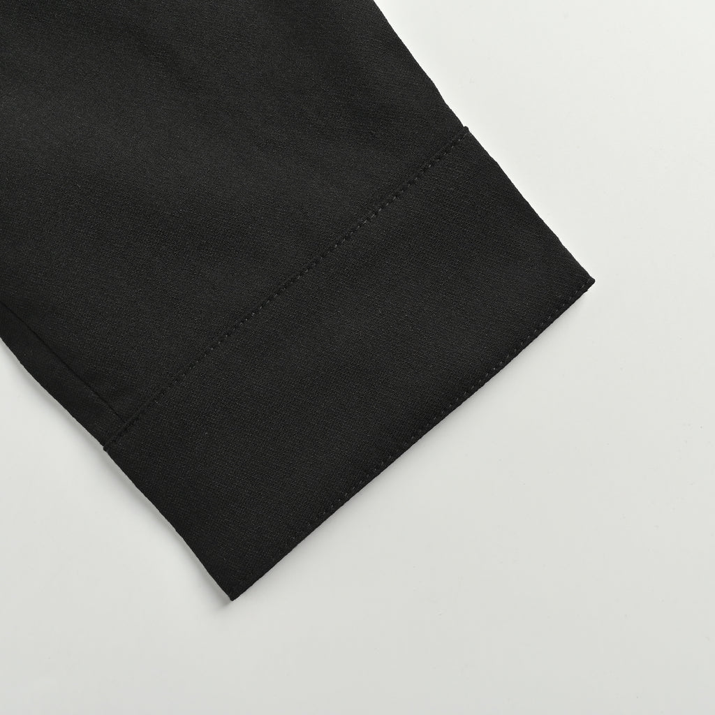 Zegna Button-Front Shirt-Collar Jacket - Black 2025XM7600902