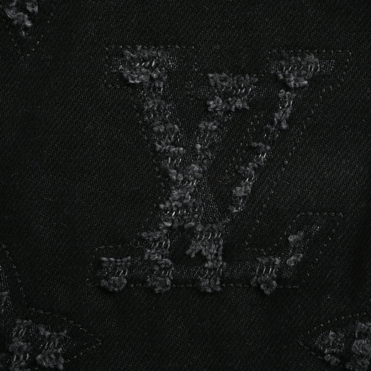 Louis Vuitton LV Washed Distressed Laser Monogram Denim Jacket 2026  NP7000425