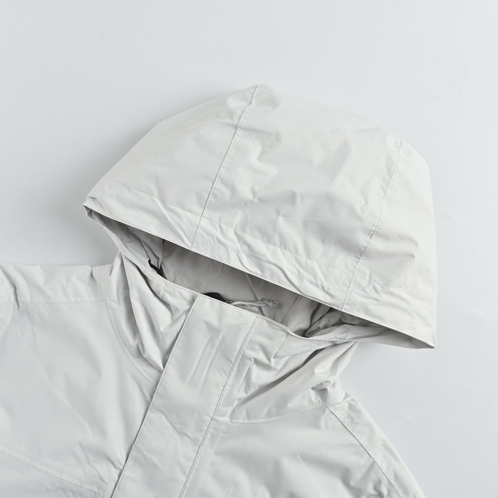 The North Face Embroidered Logo Hooded Shell Jacket – Light Grey  DK6400316-LGR