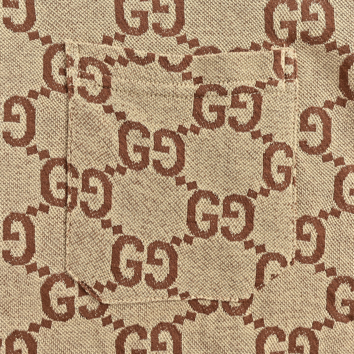 Gucci Double G All-Over Logo Jacquard Polo Shirt  SG2800513