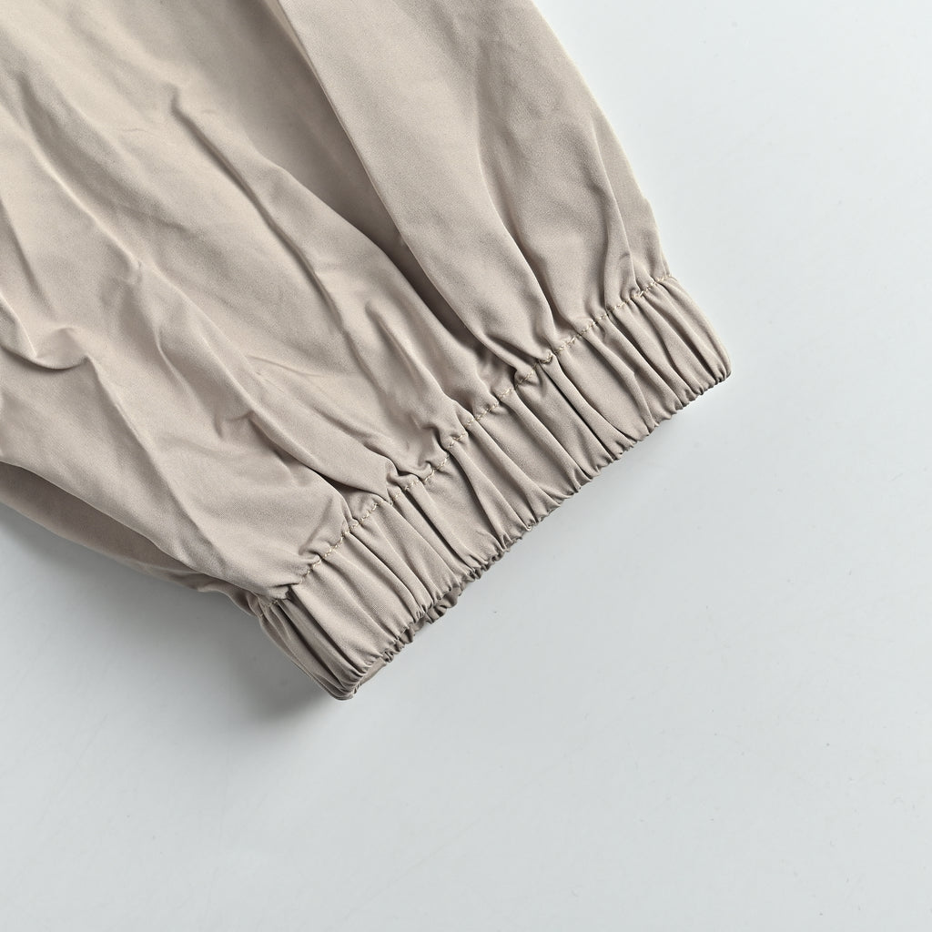 Miu Miu Early Autumn Rope-Detail Sun-Protection Shell Jacket – Greige XM6000819