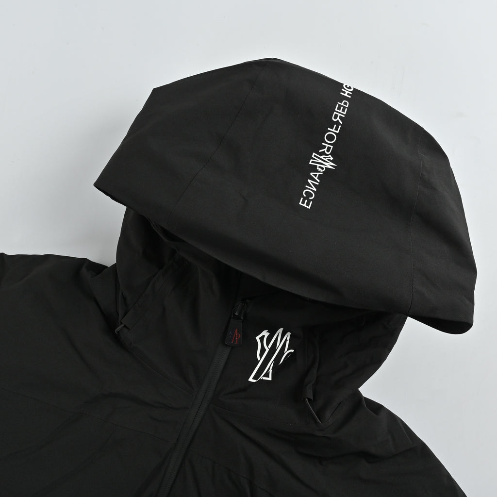 Moncler Grenoble GORE-TEX Dashed-Sleeve Hooded Ski Jacket — Black2025XM15001204