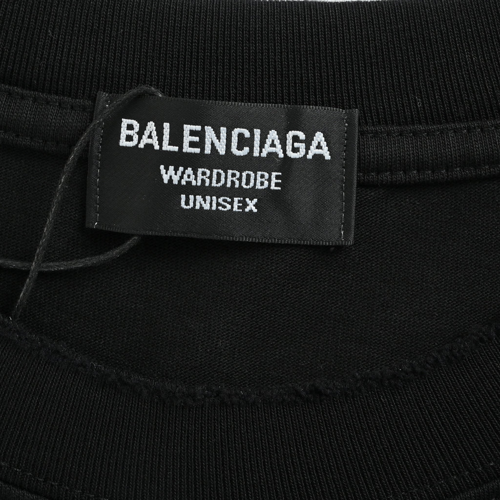 Balenciaga BCLG Pink Letter Embroidered Short Sleeve T-Shirt NP2400108-PNK（副本）