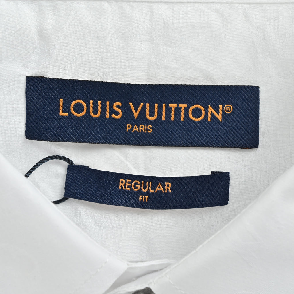 Louis Vuitton LV Single-Button Jacquard Long-Sleeve Shirt 2025 NP5001127