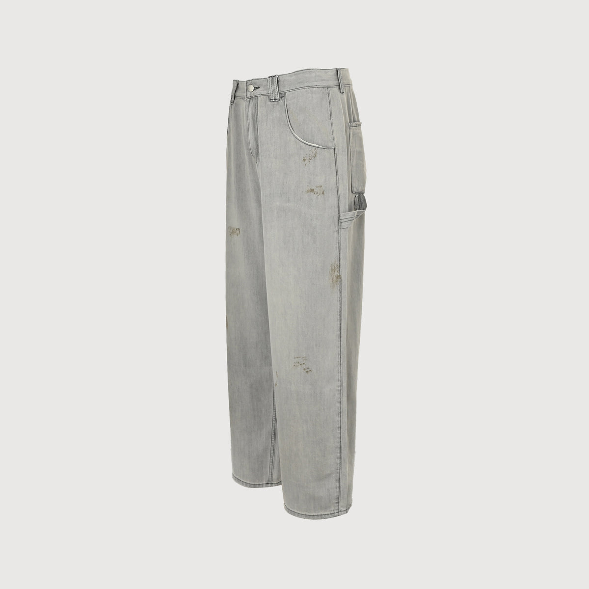 ANCELLM 25SS AC Heavy Wash Ink Splash Wide-Leg Jeans – Sage SG6400317-INK