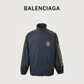 Balenciaga BLCG 26SS Manchester United Retro Kirin-Arm Embroidered Shell Jacket – Navy / OliveSY5600504