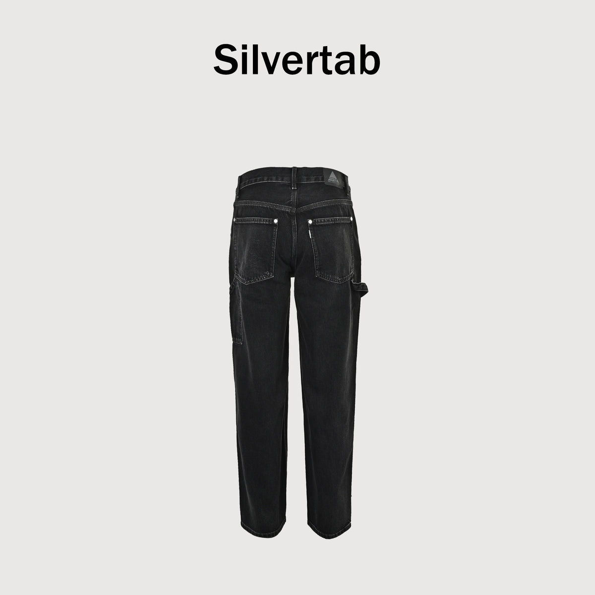 Levi’s Silver Tab Baggy Carpenter Jeans – Black Super Snowflake Enzyme Wash YS6400328