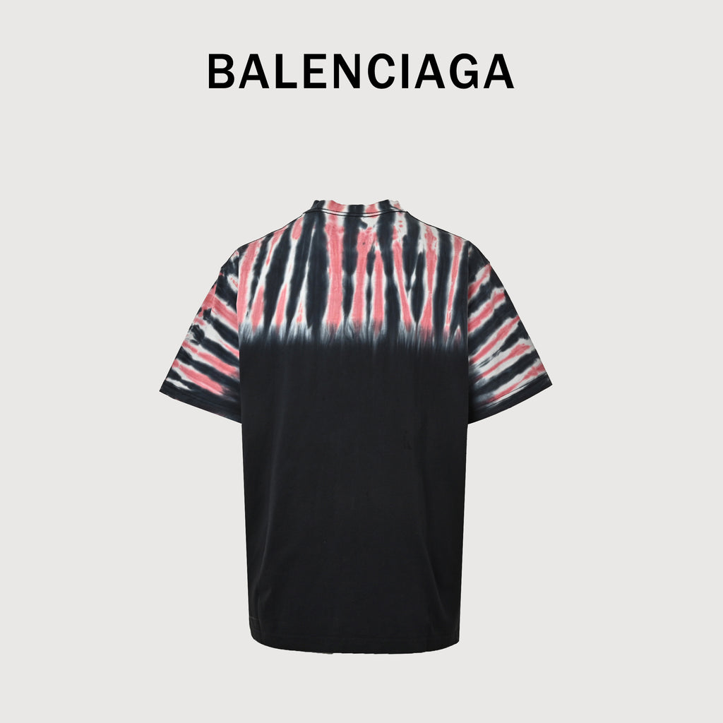 Balenciaga BLCG Hawaii Tie-Dye Palm Tree Couture Short Sleeve T-Shirt NP3400526