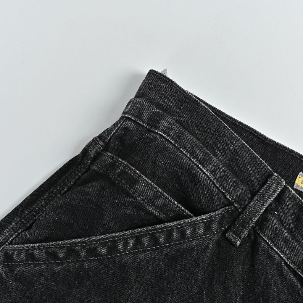 Levi’s Silver Tab Baggy Carpenter Jeans – Black Super Snowflake Enzyme Wash YS6400328