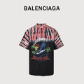 Balenciaga BLCG Hawaii Tie-Dye Palm Tree Couture Short Sleeve T-Shirt NP3400526