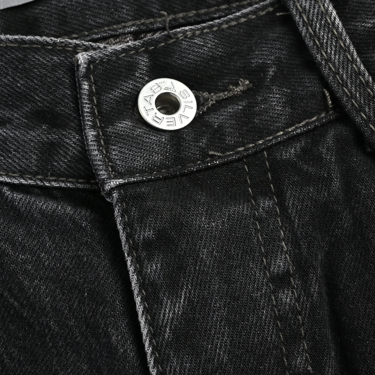 Levi’s Silver Tab Baggy Carpenter Jeans – Black Super Snowflake Enzyme Wash YS6400328