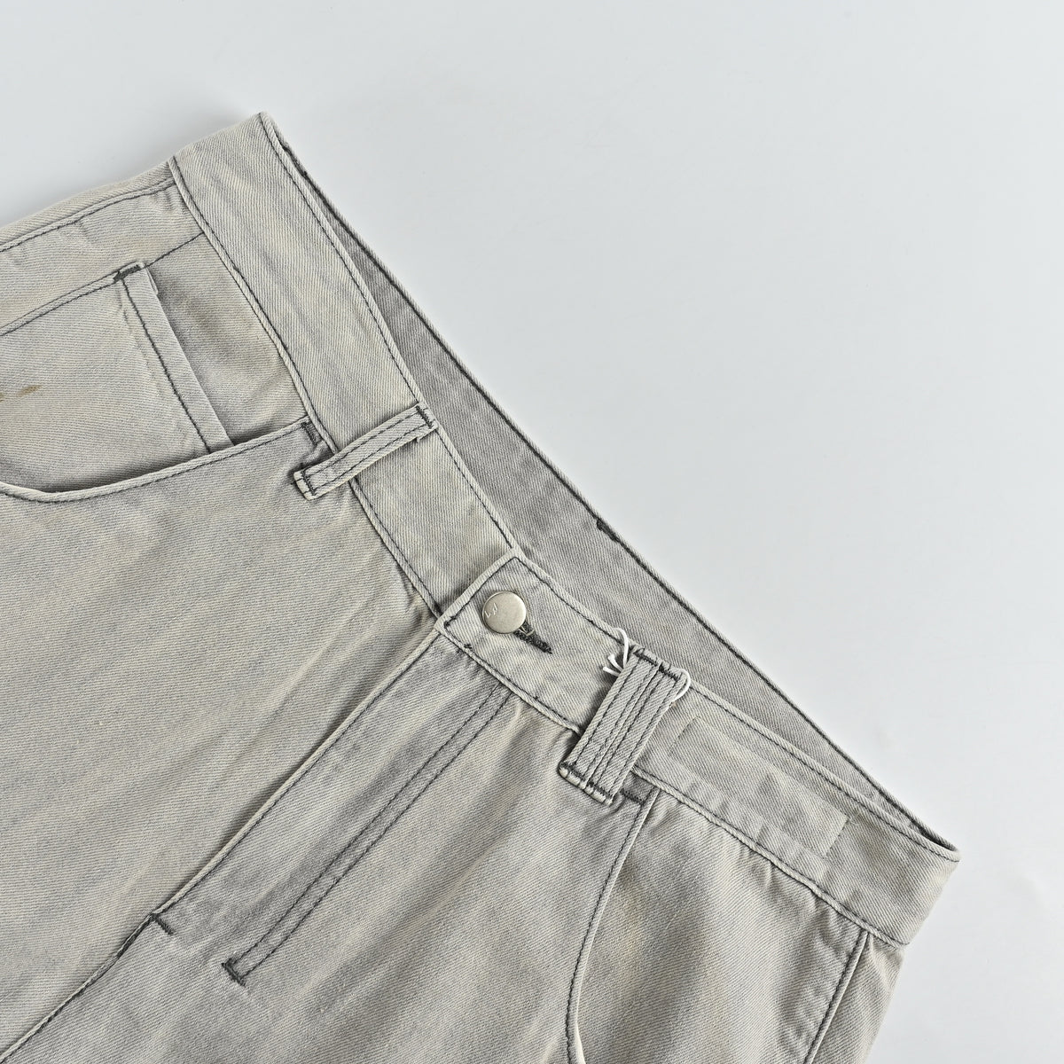 ANCELLM 25SS AC Heavy Wash Ink Splash Wide-Leg Jeans – Sage SG6400317-INK
